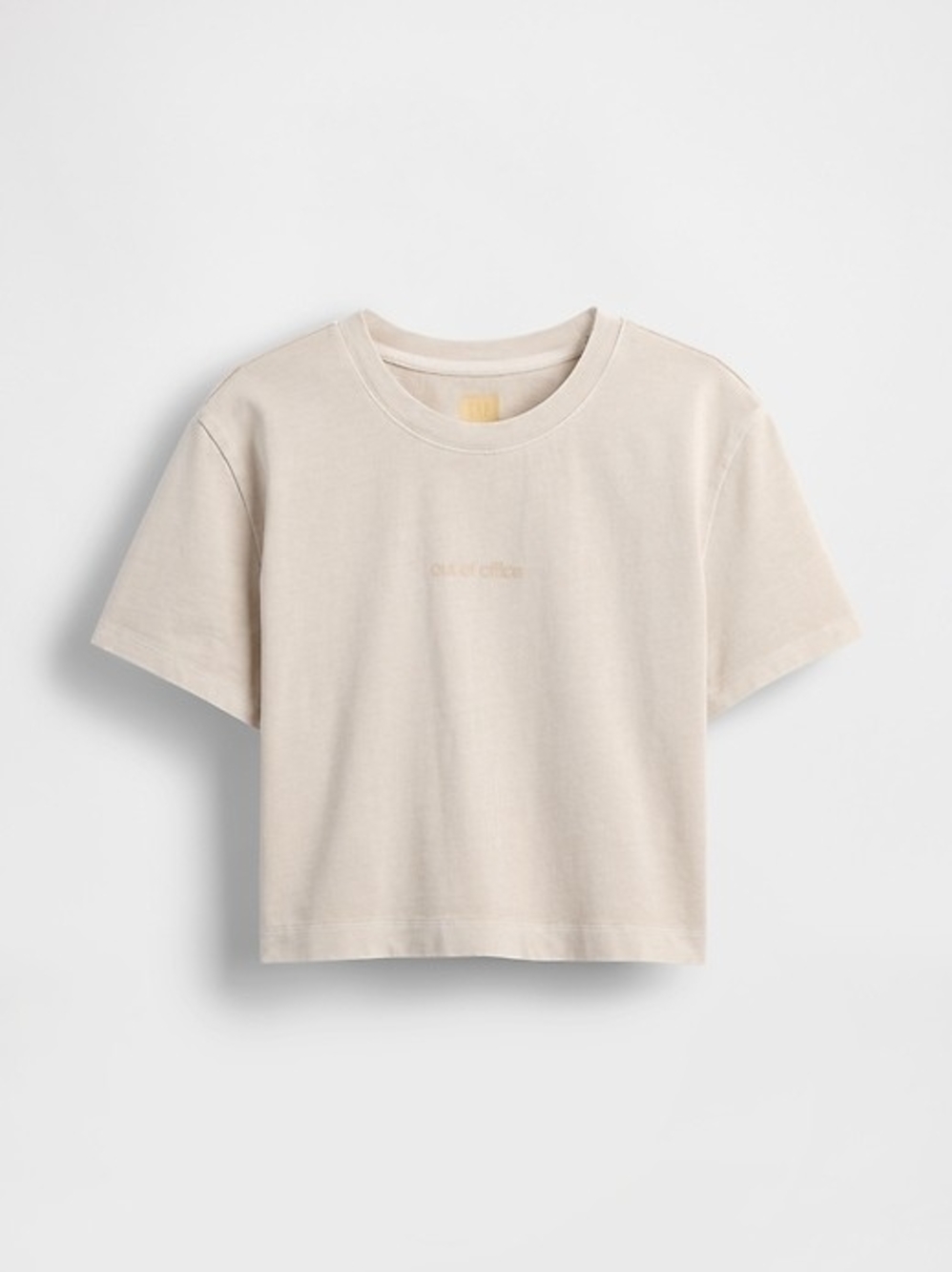 Gap X Béis Out Of Office Organic Cotton Cropped Tee